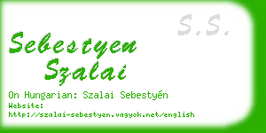 sebestyen szalai business card